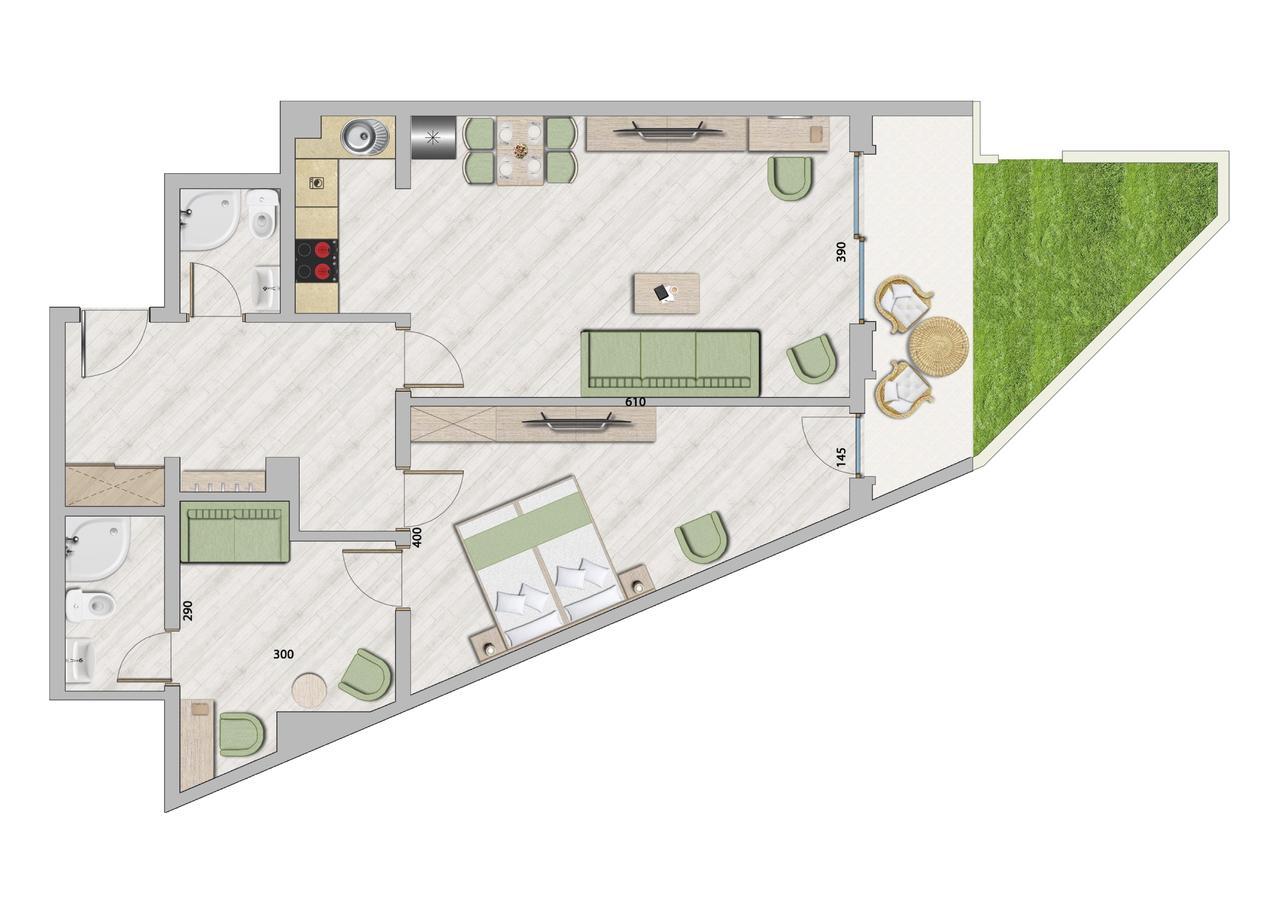 Aparthotel Belvedere Residence Becici Budva Bilik gambar